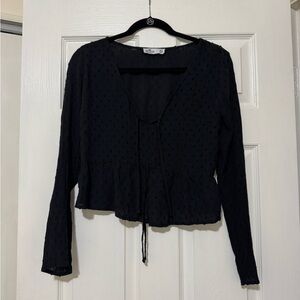 Hollister Textured Long Sleeve Top Size XS